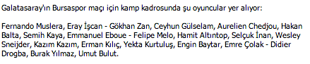 GalatasaraySK tweet picture
