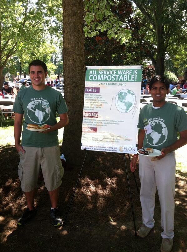 When it matters most... Compost! #ElonFarewellPicnic #Elon17
