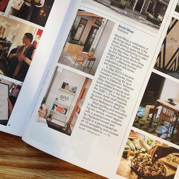We're excited to be featured in Monocle Magazine this month! Thanks to Spencer Lemon for the article (and picture).