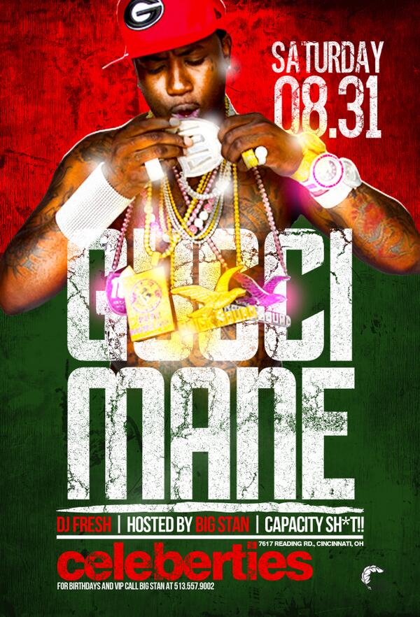 GUCCI IN CINCINNATI OH AUG 31ST