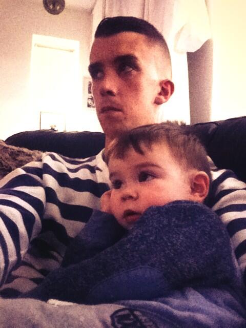 Chilling out with the little dude #LoveIt