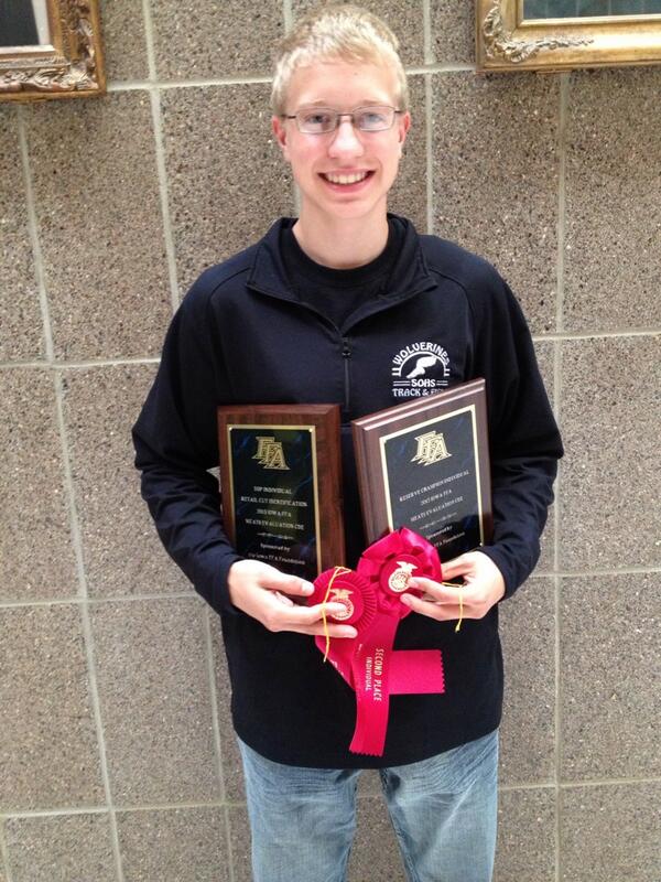 Wyatt Sickelka led the Meats team at State today after placing 2nd!