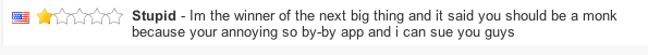 PopstarMeter's tweet photo. It's always funny when I get reviews like these… Anyone heard of "The Next Big Thing"? I haven't. http://t.co/bdMwojQPrl