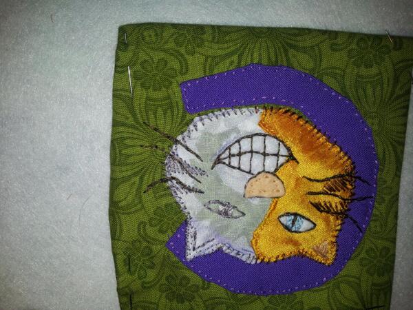 poetryghost's tweet image. So c is for Cheshire cart it&apos;s done. But I&apos;d it any good? @longhairedtabby #nerdcrafting