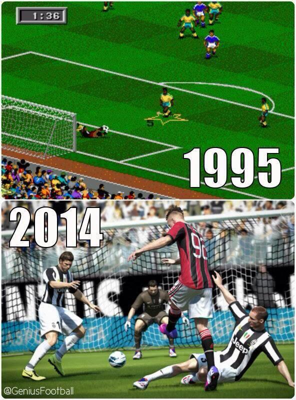 Increíble comparación de como era antes FIFA y como es ahora