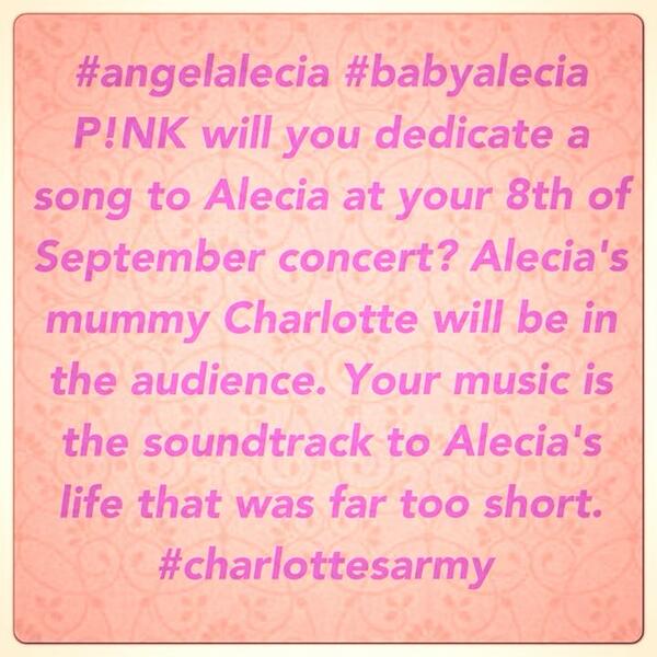 mummyof_3nicole's tweet photo. @sunriseon7 @Pink @kyleandjackieo @9NewsAUS @theprojecttv #babyalecia #charlottesarmy @todayshow @TheEllenShow http://t.co/Rb7pZGsxqr