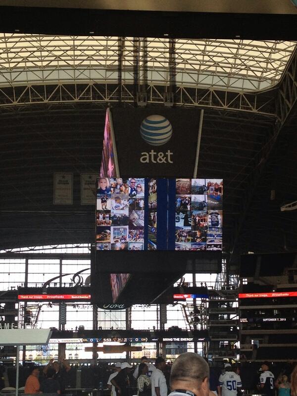 dallascowboys's tweet photo. Tweet and Instagram your photos with #CowboysNation and you could be featured on our video board http://t.co/Fff0SlEeEI
