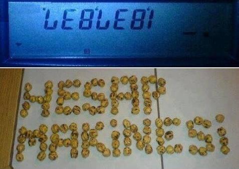 TuhafAmaGercek's tweet photo. Hesap Makinesi vs Leblebi http://t.co/9WQy6gP9QX