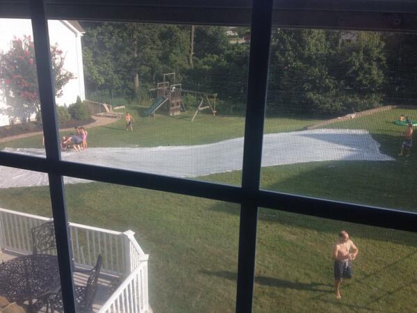 ceo683's tweet photo. Best slip n slide ever!!! @pnutbuttakellay @rizzyfreshh  can u make me one??? http://t.co/N7UVoFyRiG