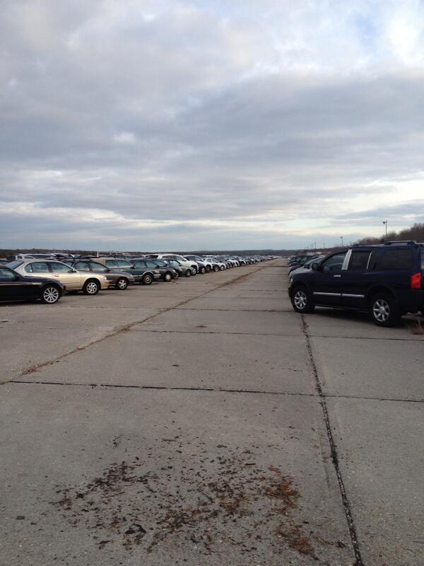 chrispepe1's tweet photo. I took this pic right in the aftermath of hurricane sandy. fraction of damaged cars @joerogan @JoeRoganEXP http://t.co/30IJZhSW01