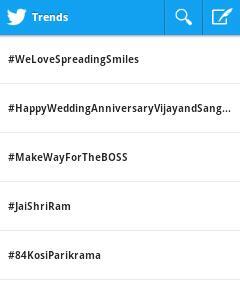#HappyWeddingAnniversaryVijayandSangeetha trending worldwide. Now Vijay fans storming even twitter !