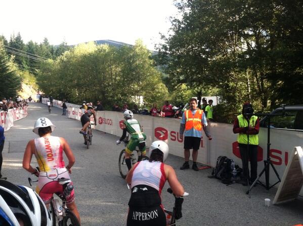 Greg_Stivers's tweet photo. @gmstivers: @bettyjanelle out of water t1 and on bike cranking it @ironmancanada by @DynamoMasters #gogreen http://t.co/j1SJUQBs7W