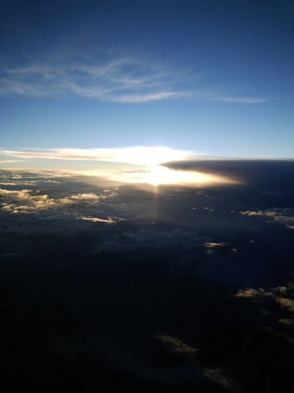 Sunset abeam ibadan 25000ft
