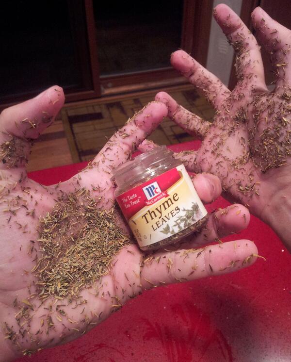 JohnHilsen's tweet photo. @messedupfoods These are my thyme-covered hands. I took this photo eleven years ago to tweet it at a friend. Always a wild thyme to see it pop up again.
https://t.co/1u3qZYgSRc