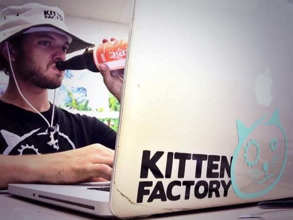 KittenFactoryUT's tweet photo. Hard at work at the Kitten Factory! @EpicBrewing #kittenfactory #sundayfunday http://t.co/N4TNCpj516