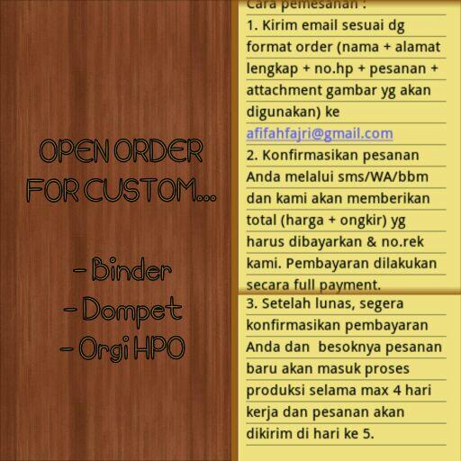 27OnlineStore's tweet image. Cara order untuk custom... #27OStore #BinderCustom #DompetCustom
