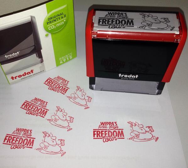 FastRubberStamp's tweet image. Hey @FitzySA we made u guys up a tour bus stamp for next week! Where can we send it? @Wippa @nova969 @fitzyandwippa