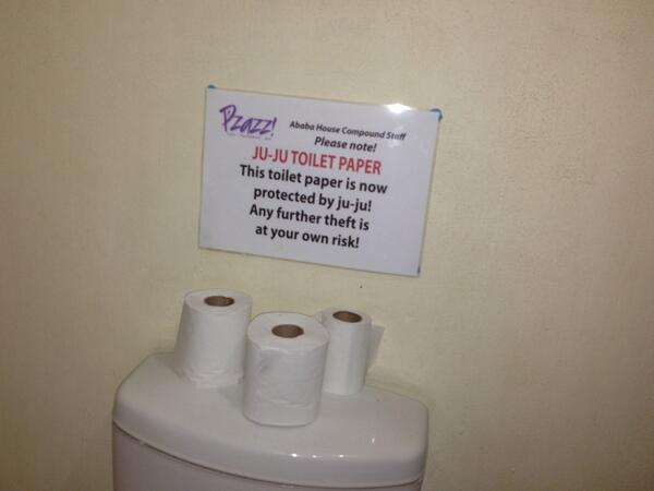 Everything in Africa has a spiritual aspect (taken at a pub in Lusaka)