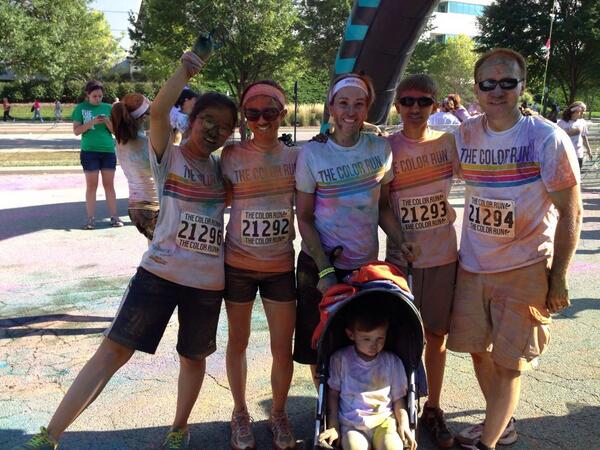 I just can't get over how much fun the color run was the other day!!