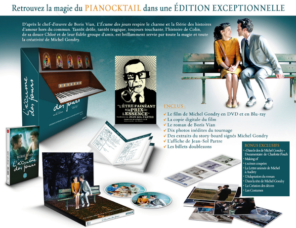Découvrez le collector «Pianocktail» édition exceptionnelle du DVD/Blu-ray de L'Ecume Des Jours ! Dispo dès demain !