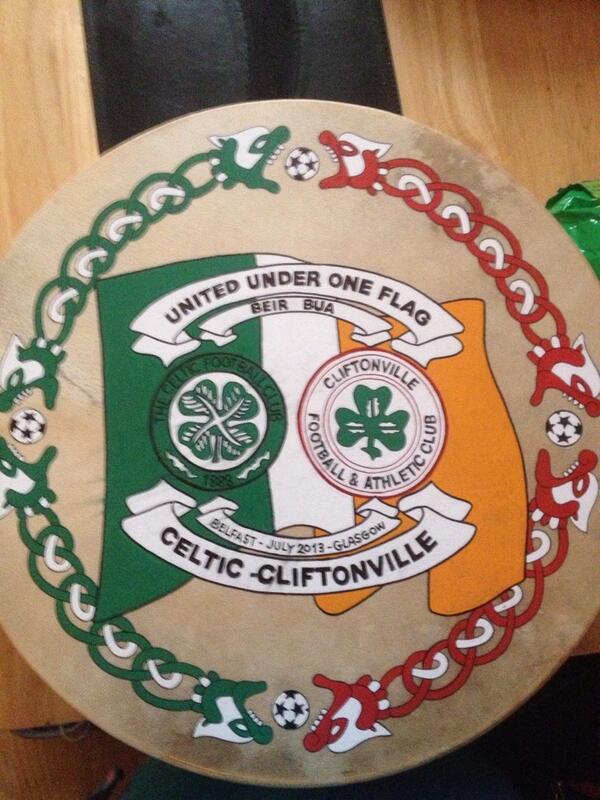 Paulmcshane93's tweet image. Celtic Cliftonville #Unitedunderoneflag