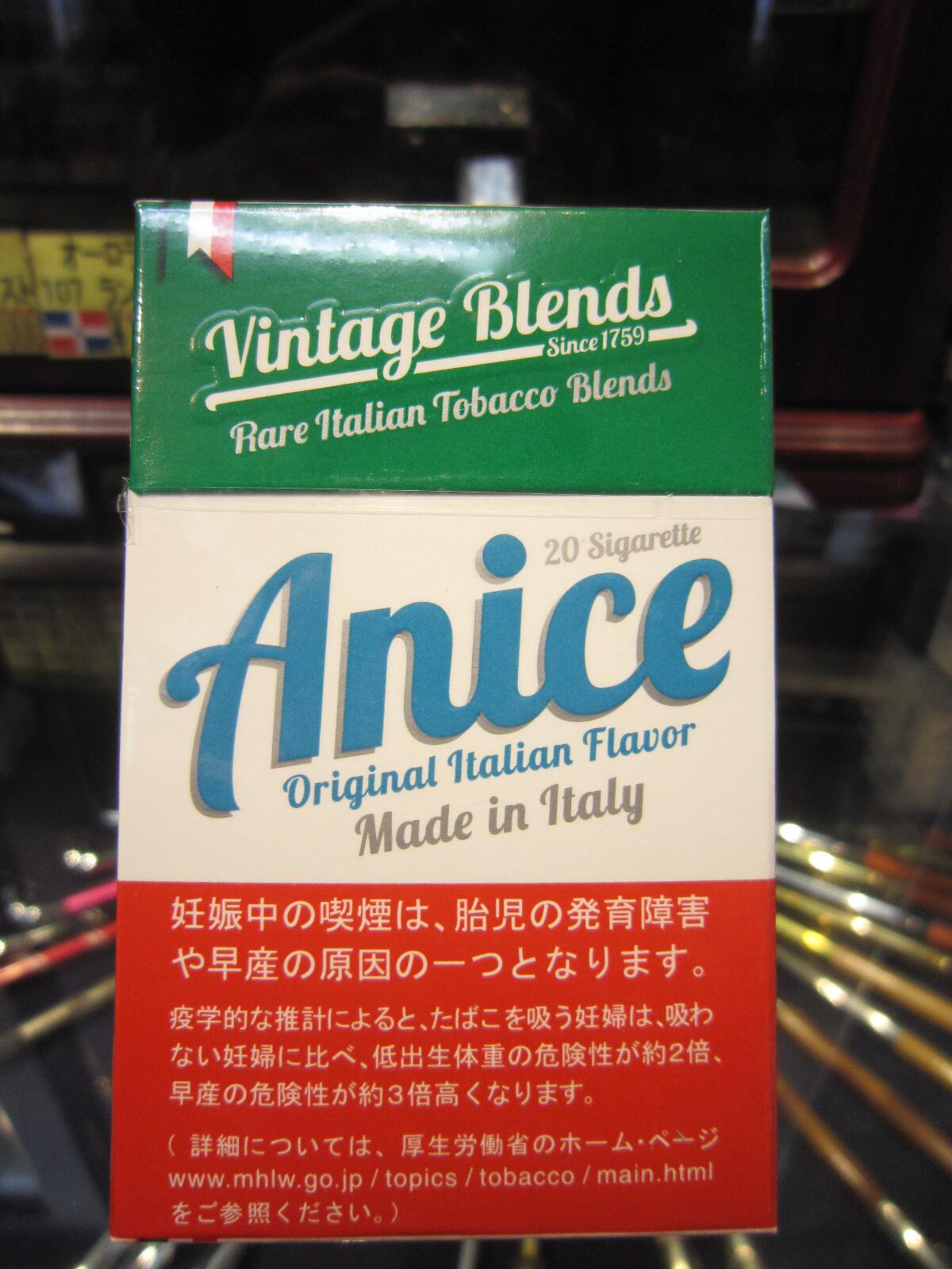 Twitter এ 自由が丘 たばこのいづみや 紙巻たばこ新銘柄 イタリアン アニス が９月に発売されます 日本では馴染みのない薬草のアニスですが 欧州では菓子 料理 リキュール等で使われています 爽やかな八角という表現が近いです タール５ｍｇ ４４０円です