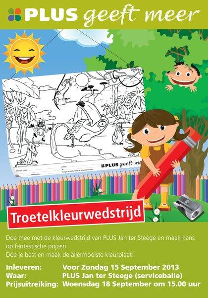 Doe mee met onze kleurwedstrijd, en lever deze in voor zondag 15 september en wie weet win je een leuke prijs.