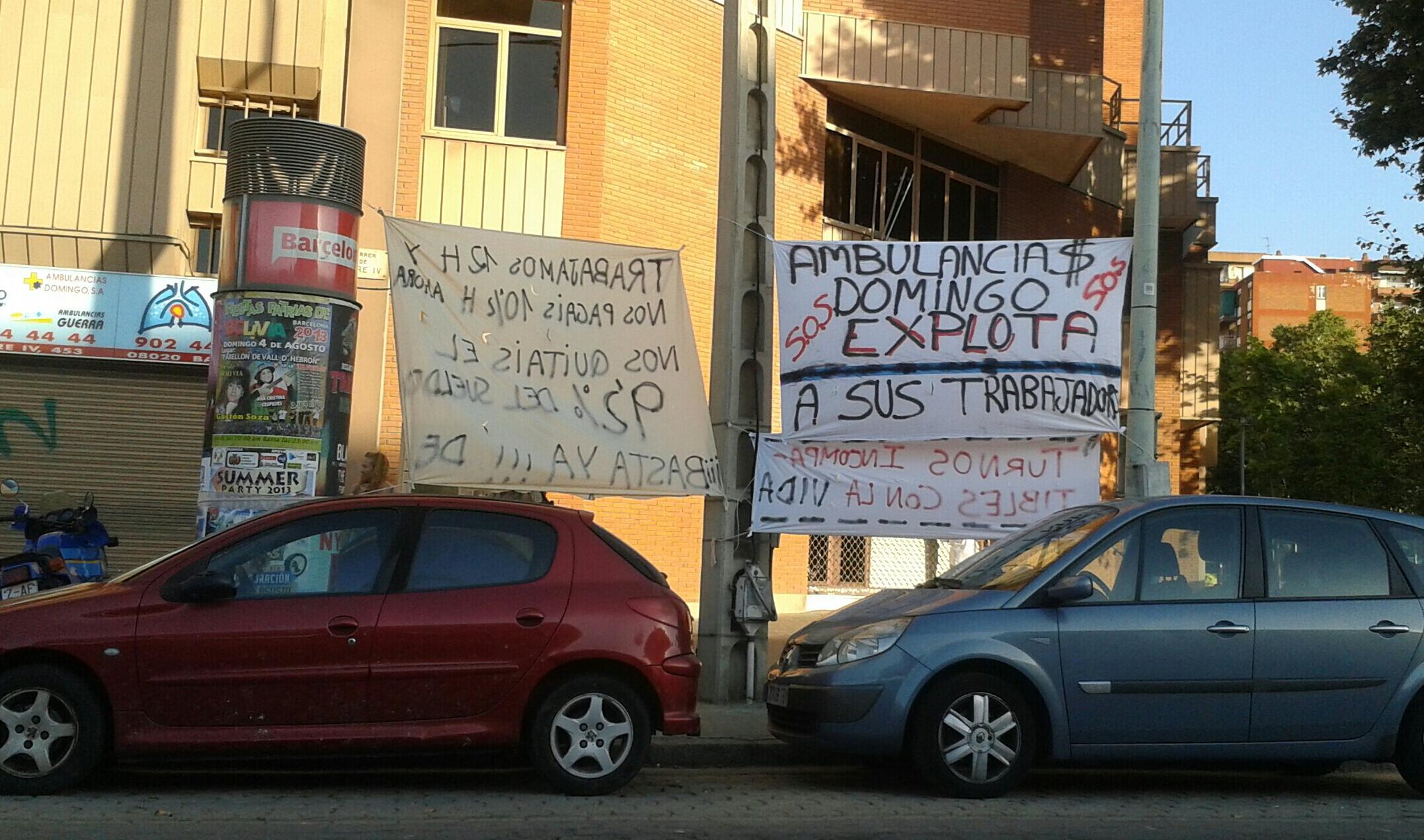 Acido Ambulanciasenlucha Acampada De Ambulancias Domingo En Barcelona Ambulancias Domingo Explota A Sus Trabajadores Http T Co G2we8edl7o