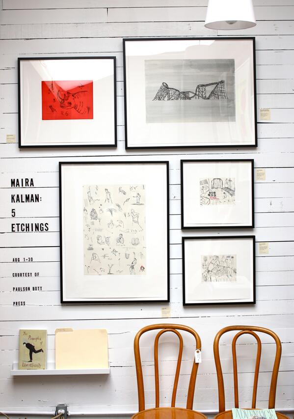 One last week of Maira Kalman's limited-edition etchings at the shop! You can still pre-order till Aug. 31st!