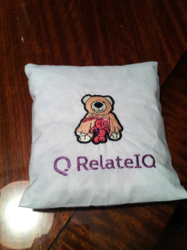 Embroidering on the awesome. Congratulations! <a href="/StevoLoughlin/">Steve Loughlin</a> @relateiq