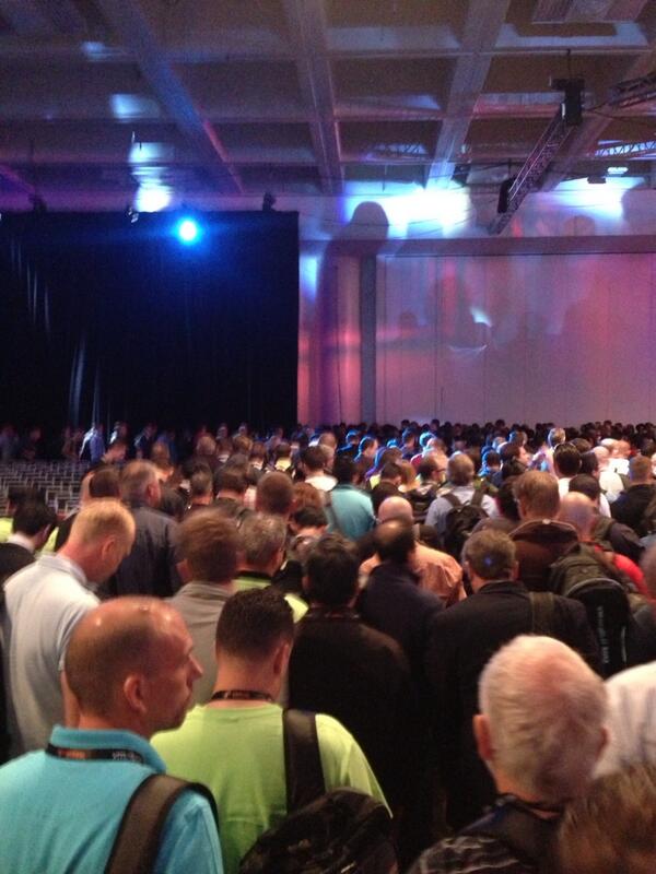 Creedom2020's tweet image. #VMworld2012 proof that humans are heard animals