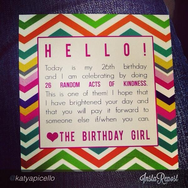 Shout out to this girl #GiVEBUG #Kindness #PayItForward