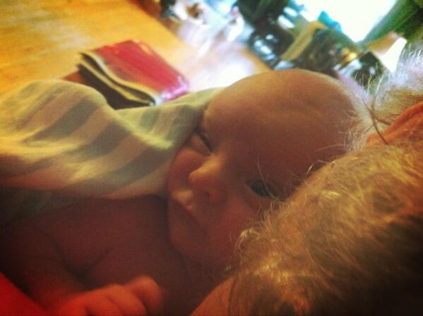 Teddeh's tweet image. Hangin with Grammy and the new nephew #cute #newborn #baby #nephew #family