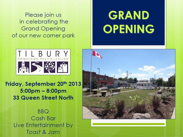 TDRproject's tweet photo. Save the Date (Friday September 20, 5-8pm)....We want to celebrate our new corner park with YOU!! #livemusic #bbq http://t.co/XvGe6cUxme