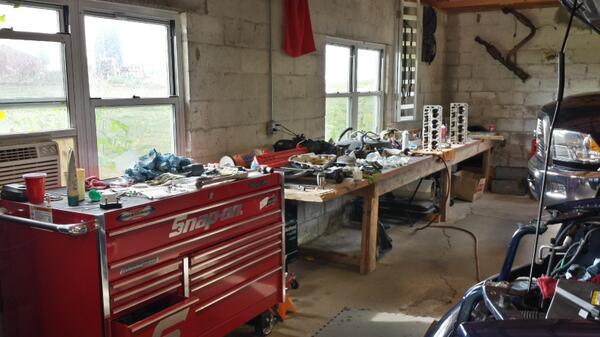 Lead_Foot_Vic's tweet image. I can have a 3 mile long work bench and still run out of room. #gearheadproblems