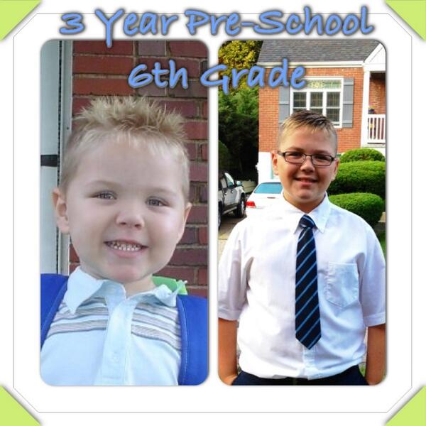 danasalmen's tweet image. #firstdayof6thgrade #timeflies #proudmomma