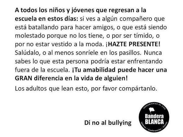 ColegioCuenca's tweet photo. NO AL BULLYING!!!! http://t.co/uDfL5NuMLW