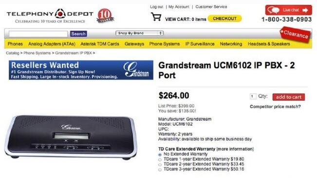 Create a Telephony Depot account to obtain this pricing!