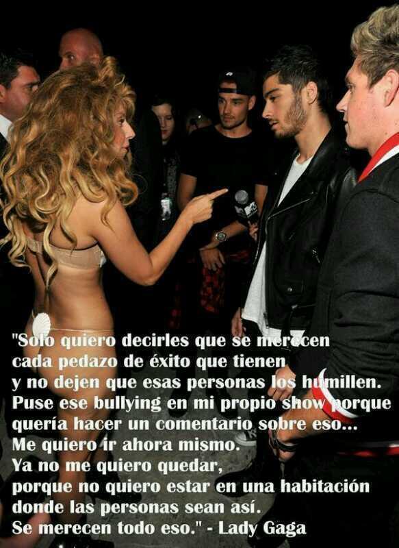 BitchSlap110311's tweet photo. Siempre tuvo mi respeto y admiración pero con esto se gano mi amor.
#ThanksLadyGagaForSupportOneDirection http://t.co/ZF1PQZm8CN