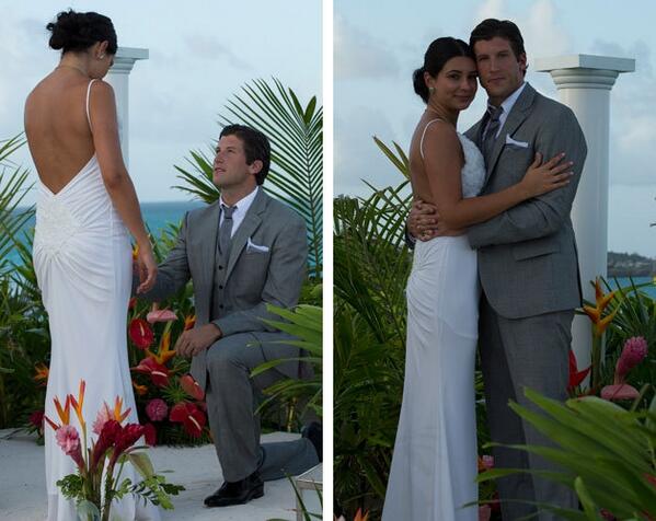 InvitoCouture's tweet photo. One of our white evening gowns on Bianka Kamber, winner of The Bachelor Canada 2012 http://t.co/sa6dwQrStX