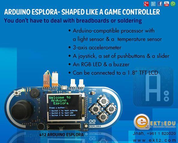 EKTKatrangi's tweet image. #Arduino Esplora- ( #MicrocontrollerBoard ) Shaped like a agme controller