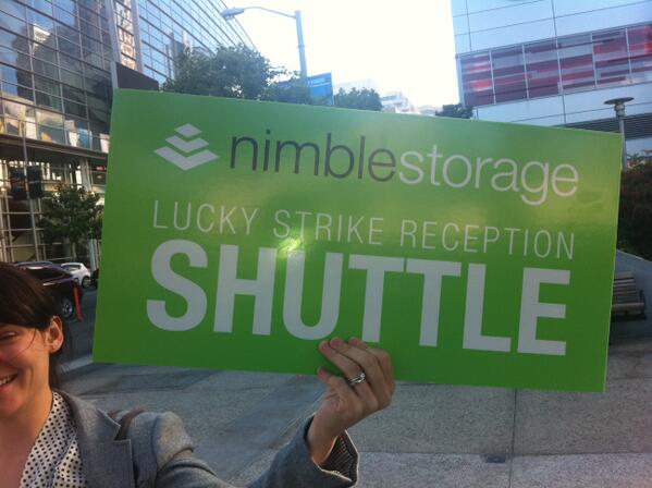 gregsmith1248's tweet photo. Apparently Nimble is not content with just shuttling data. Watch out storage admins. http://t.co/k1XKn9OkHg