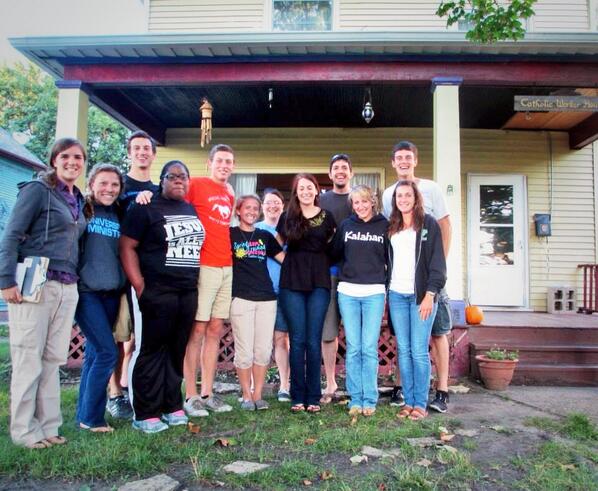 ChickenSays's tweet photo. Absolutely enjoyed the Catholic Worker of South Bend experience after our retreat at Notre Dame. @USFUnivMinistry http://t.co/2MVfVOi1do
