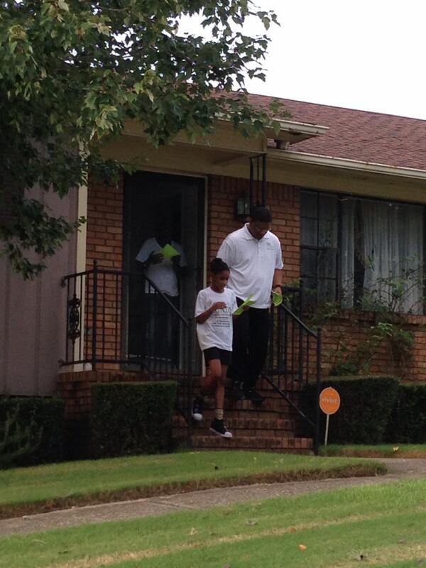 My baby girl Maya and I out canvassing today. She is a real "vote go getter"😄#votelundy #district9
