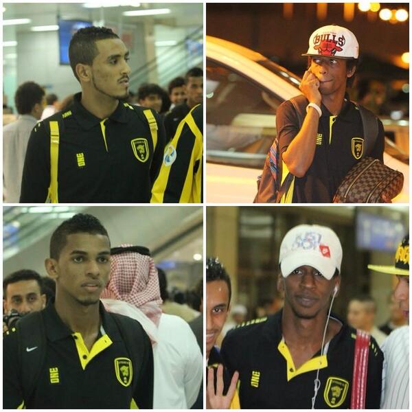 صورة : وصول لاعبين نادي #الاتحاد الى مطار جدة وسط استقبال جماهيرب كبير ♥ !