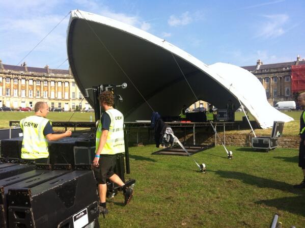 NovaCrewLimited's tweet photo. Our production coming together #bath2013 http://t.co/N7rGOFo9VL