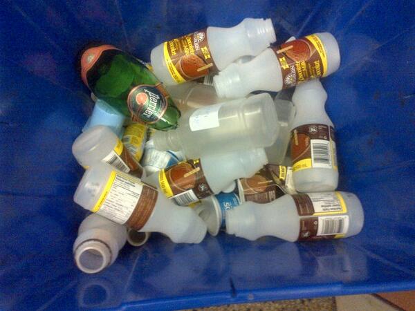 Caveman2988's tweet photo. Am I the only one recycling at work? #chocolatemilk http://t.co/3gDnGhvQH8