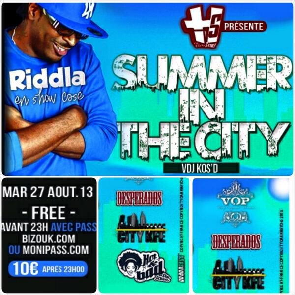 HotnBad's tweet photo. To Night ★★Summer un the City★★ The Last Édition w/ @RIDDLA_Yasala en Showcase ! Cc @Vop_Crew @hotstuff_event http://t.co/Ef5cC7noon"