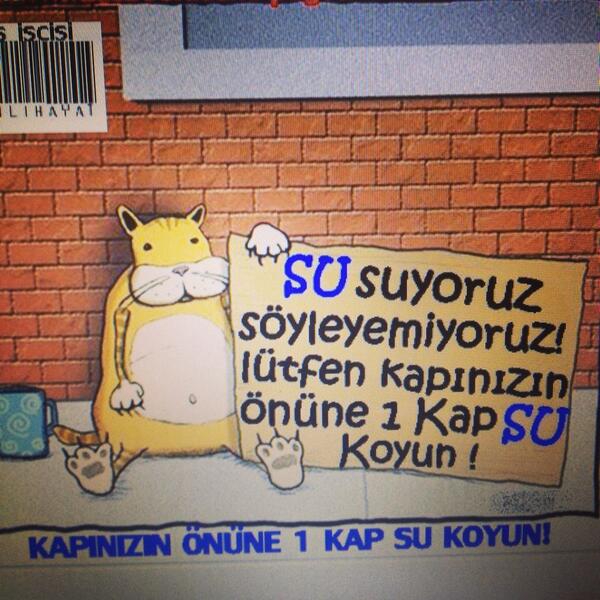 Önümüzdeki günlerde havalar daha da ısınacakmış. Sokaklardaki dostlarımızı unutmayalım! Kapımızın önüne bir kap su!