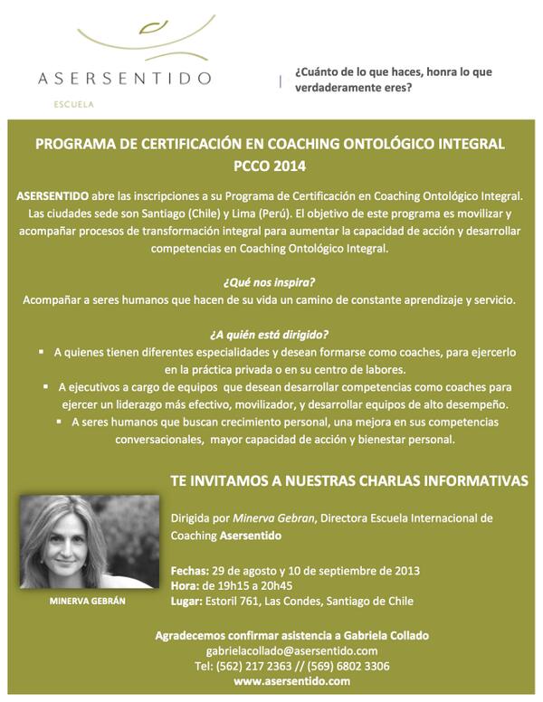 asersentido's tweet photo. Ven y conoce nuestro programa de certificación en coaching ontológico integral. http://t.co/3amypnaSnE http://t.co/gSpg3bresY